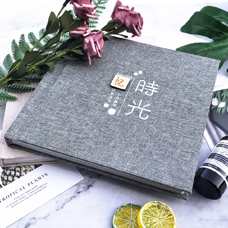 忆时光布艺相册 方10寸相册 照片书 